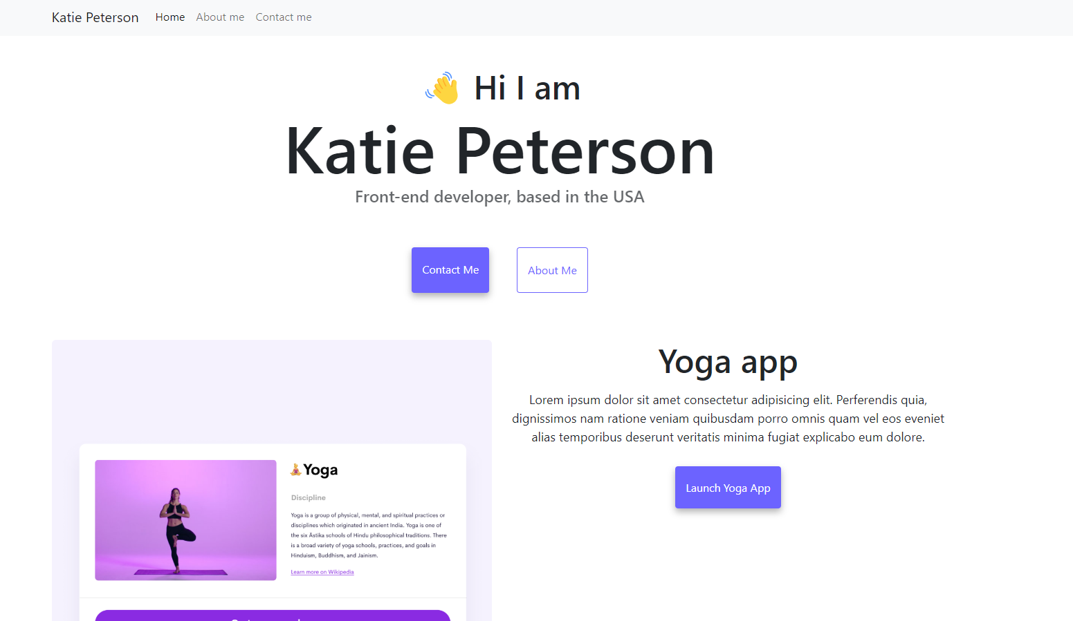 Tester portfolio website screenshot